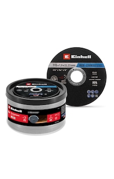 Einhell 50 Parça İnce Paslanmaz Çelik Kesme Diski, Ø 115 x 1 mm 49711526, hassas kesim, Ø 22,23 mm göbek çapı, düz tip Einhell 50 Parça İnce Paslanmaz Çelik Kesme Diski, Ø 115 x 1 mm 49711526, hassas kesim, Ø 22,23 mm göbek çapı, düz tip