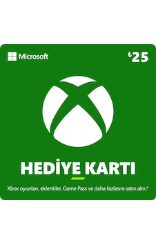 Microsoft Xbox Hediye Kartı 25 TL Microsoft Xbox Hediye Kartı 25 TL