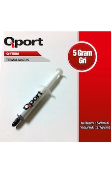 Qport Q-t55m 5gram 5w/m-k 2.7/cm3 Termal Macun Qport Q-t55m 5gram 5w/m-k 2.7/cm3 Termal Macun