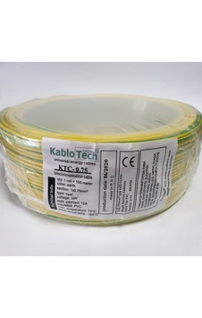 Kablotech 0,75 Nyaf Kablo Sarı - Yeşil