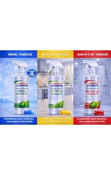 Kırmızı-sarı-mavi Kapsül 3'lü Temizlik Set 750 Ml - Bitkisel 3’lü Set Kırmızı-sarı-mavi Kapsül 3'lü Temizlik Set 750 Ml - Bitkisel 3’lü Set
