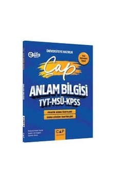Çap Yayınları 2025 Tyt Msü Kpss Türkçe Anlam Bilgisi Üniversiteye Hazırlık Çap Yayınları 2025 Tyt Msü Kpss Türkçe Anlam Bilgisi Üniversiteye Hazırlık
