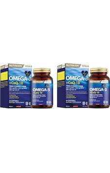 Nutraxin Omega 3 Coq-10 60 Softgels 2 Kutu Nutraxin Omega 3 Coq-10 60 Softgels 2 Kutu