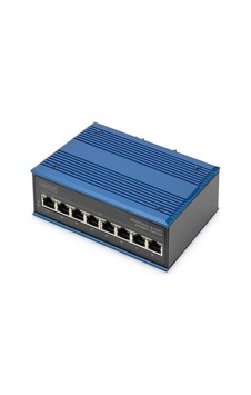 Digitus 8 Port Gigabit Ethernet Ağ Poe Anahtarı, Endüstriyel, Yönetilmeyen