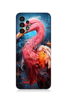 Samsung Galaxy A13 Uyumlu Silikon Kılıf Pembe Albatros Kuş Samsung Galaxy A13 Uyumlu Silikon Kılıf Pembe Albatros Kuş