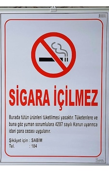 Sigara Içilmez Uyarı Ikaz Levhası 50x70 Askılı Sigara Içilmez Uyarı Ikaz Levhası 50x70 Askılı