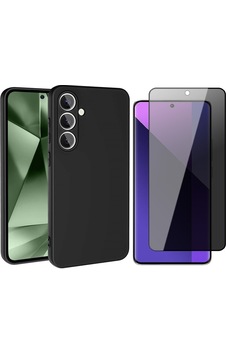 Vendas Galaxy Uyumlu A26 Kılıf Zore Mara Lansman Kapak + Hayalet Tempered Ekran Koruyucu Siyah Vendas Galaxy Uyumlu A26 Kılıf Zore Mara Lansman Kapak + Hayalet Tempered Ekran Koruyucu Siyah