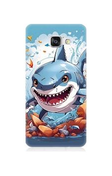 Samsung Galaxy A7 2016 Uyumlu Köpekbalığı Desenli Silikon Kılıf Samsung Galaxy A7 2016 Uyumlu Köpekbalığı Desenli Silikon Kılıf