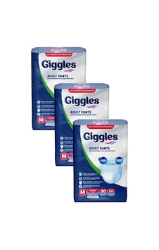 Giggles Külotlu Yetişkin Hasta Bezi Orta Boy M 3 x 30'lu