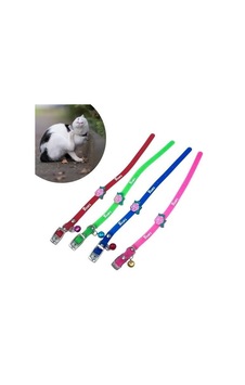 Çıngıraklı Zilli Sevimli Renkli Slikon Kedi Köpek Boyun Tasması 5131 Düz