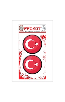 Damla Logo Türk Bayrağı Kabartmalı 2'li 3 Nötr Damla Logo Türk Bayrağı Kabartmalı 2'li 3 Nötr