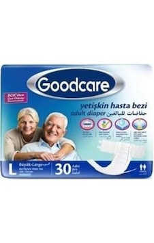 Goodcare Bel Bantlı Yetişkin Hasta Bezi Large 30'lu Goodcare Bel Bantlı Yetişkin Hasta Bezi Large 30'lu