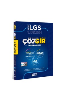 Icat Yayınları 8. Sınıf Lgs 1. Dönem Çözgir Soru Bankası Klp