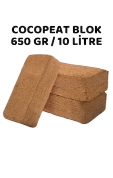 Cocopeat Hindistan Cevizi Torfu Blok 650gr / 10 Litre 10 Cocopeat Hindistan Cevizi Torfu Blok 650gr / 10 Litre 10