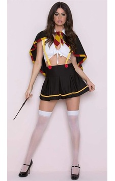 Go İthalat Kadın Siyah Harry Potter Cadılar Bayramı Kostümü Takımı Go İthalat Kadın Siyah Harry Potter Cadılar Bayramı Kostümü Takımı