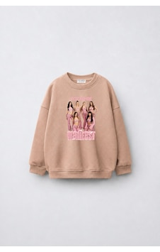 Fasardi Manifest Girls M6nifestgirls Baskılı Oversize Şardonsuz Uzun Kollu Kız Çocuk Sweatshirt Bej Fasardi Manifest Girls M6nifestgirls Baskılı Oversize Şardonsuz Uzun Kollu Kız Çocuk Sweatshirt Bej