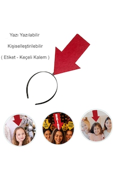 Kişiselleştirilebilir - 919 - Ok Taç Üzerine Yazı Yazılabilen Parti Tacı - Csmo-tex - Kırmızı Renk Kişiselleştirilebilir - 919 - Ok Taç Üzerine Yazı Yazılabilen Parti Tacı - Csmo-tex - Kırmızı Renk