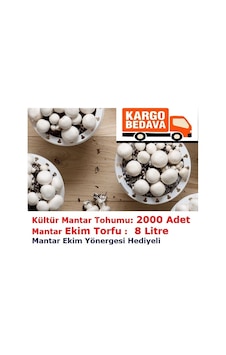 2000 Adet KüLür Mantarı Tohumu + 8 Litre Mantar Ekim Torfu 2000 Adet KüLür Mantarı Tohumu + 8 Litre Mantar Ekim Torfu