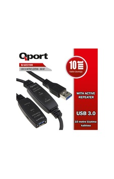 Qport Q-uz3100 Usb3.0 10mt Uzatma Kablosu Yenileyıci
