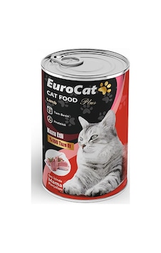 Eurocat - 210 - Kuzu Parça Etli Ytş. Kedi Konserve - Dpmıx-hb - 400 Gr