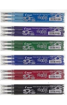 Pilot Frixion Silinebilir Roller Uçlu Kalem Yedeği 3`Lü Siyah Pilot Frixion Silinebilir Roller Uçlu Kalem Yedeği 3`Lü Siyah