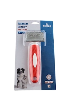 Zampa Köpek Bakım Fırçası S Boy 16 x 6 CM Kırmızı Zampa Köpek Bakım Fırçası S Boy 16 x 6 CM Kırmızı
