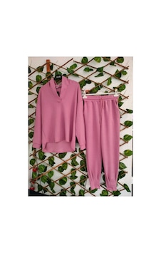 Çınar Boutique Paça Pensli Eşofman Takımı Pembe Pembe Çınar Boutique Paça Pensli Eşofman Takımı Pembe Pembe
