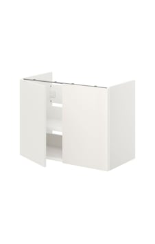 Lavabo Dolabı, Beyaz, 80x42x60 Cm, 2 Kapaklı Beyaz Lavabo Dolabı, Beyaz, 80x42x60 Cm, 2 Kapaklı Beyaz