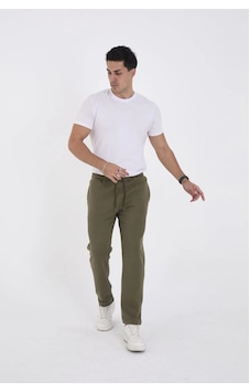 Erkek Üç İplik Basic Eşofman Pantolon - Haki