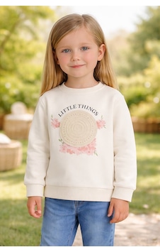 Almira Bebek Kız Çocuk Uzun Kollu Lıttlf Thıngs Yazılı Çiçek Baskılı Sweatshirt Gri 1 Yaş Almira Bebek Kız Çocuk Uzun Kollu Lıttlf Thıngs Yazılı Çiçek Baskılı Sweatshirt Gri 1 Yaş