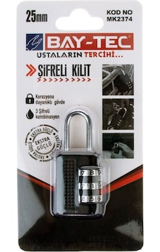 Mk2374 Şifreli Asma Kilit 25 Mm