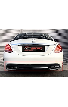 Mercedes W205 C63 Difüzör Fiberglass Boyasız Mercedes W205 C63 Difüzör Fiberglass Boyasız
