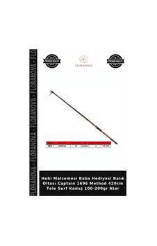Hobi Malzemesi Baba Hediyesi Balık Oltası Captain 1696 Method 420cm Tele Surf Kamış 100-200gr Atar Standart Hobi Malzemesi Baba Hediyesi Balık Oltası Captain 1696 Method 420cm Tele Surf Kamış 100-200gr Atar Standart