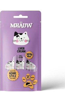 Mhauw Ciğerli Sıvı Kedi Ödülü 4 x 15 G Mhauw Ciğerli Sıvı Kedi Ödülü 4 x 15 G