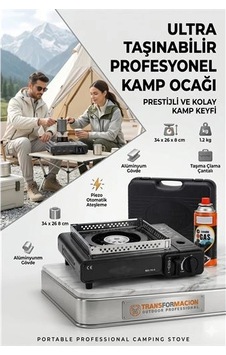 Mey İthalat Çantalı Siyah Portatif Kamp Ocağı + 1 X Kartuş Piknik Ocağı Otomatik Ateşlemeli 723182 Çok Renkli Mey İthalat Çantalı Siyah Portatif Kamp Ocağı + 1 X Kartuş Piknik Ocağı Otomatik Ateşlemeli 723182 Çok Renkli
