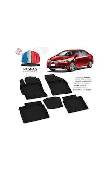 Toyota Corolla 4d Araca Özel Havuzlu Kauçuk Paspas 2013-2018