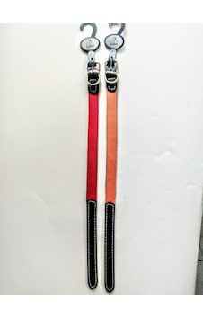 Lino Deri Aksesuarli Köpek Tasması 2.0 CMx40 CM Kırmızı - Turuncu Lino Deri Aksesuarli Köpek Tasması 2.0 CMx40 CM Kırmızı - Turuncu
