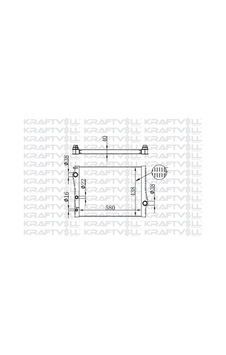 Kraftvoll-08040090 - Motor Su Radyatoru Bmw F15 F16 E70 E71 E72