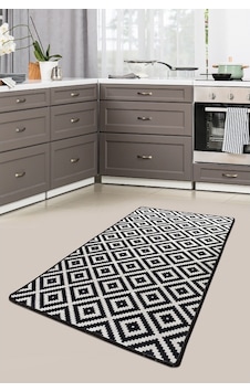 Black Whıte Djt 100X200 Cm Dekoratif Halı Black Whıte Djt 100X200 Cm Dekoratif Halı