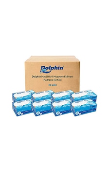 Dolphin Mavi Nitril Eldiven Pudrasız S 20 x 100 Adet Dolphin Mavi Nitril Eldiven Pudrasız S 20 x 100 Adet