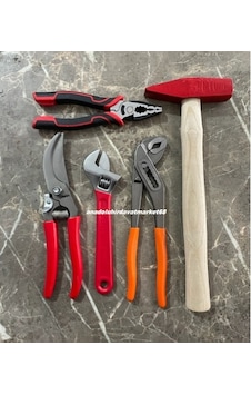 Dmr Pense Seti Fort Pense Kurbacık 180mm Pense Çekiç Budama Makası 5li Set Diğer Dmr Pense Seti Fort Pense Kurbacık 180mm Pense Çekiç Budama Makası 5li Set Diğer