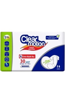 Clearmotion Yetişkin Hasta Bezi Bel Bantlı Extra Large 30 Adet XL