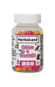 Herbaland Kids Calcium With Vitamin D3 60 Adet