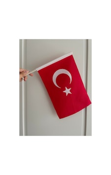 40 Adet Sopalı Türk Bayrağı 20x30 Cm Bez Alpaka Kumaş 20 x 30 CM 40 Adet Sopalı Türk Bayrağı 20x30 Cm Bez Alpaka Kumaş 20 x 30 CM