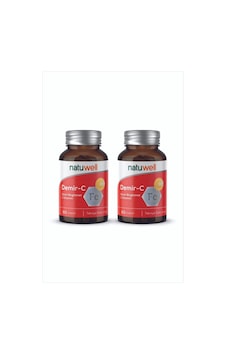2'li Natuwell Demir-c Demir Bisglisinat + C Vitamini 60 Kapsül 2'li Natuwell Demir-c Demir Bisglisinat + C Vitamini 60 Kapsül