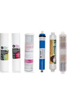 Sulook Açık Kasa Su Arıtma Cihazlarına Uyumlu 6'lı Filtre Seti 10 Aşamalı Vontron Membranlı Sulook Açık Kasa Su Arıtma Cihazlarına Uyumlu 6'lı Filtre Seti 10 Aşamalı Vontron Membranlı