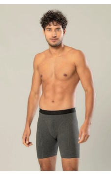 Erkek Uzun Paçalı Likralı Boxer 3lü Paket Erdem 1416 Antrasit