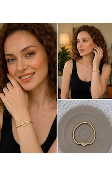 Premium Gold Renk Parlak Taşlı 316l Çelik Sonsuzluk Ve Kalp Figürlü Gold Charm Bileklik 18cm Altın Premium Gold Renk Parlak Taşlı 316l Çelik Sonsuzluk Ve Kalp Figürlü Gold Charm Bileklik 18cm Altın