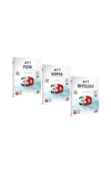 3d Yayınları Ayt Fen Bilimleri Soru Bankası Seti Fizik Kimya Biyoloji