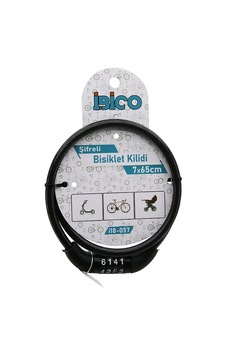 Şifreli Eko - İnce Bisiklet Kilit Çelik Tel Siyah Şeffaf Kılıf 7mmx65cm Diğer Şifreli Eko - İnce Bisiklet Kilit Çelik Tel Siyah Şeffaf Kılıf 7mmx65cm Diğer